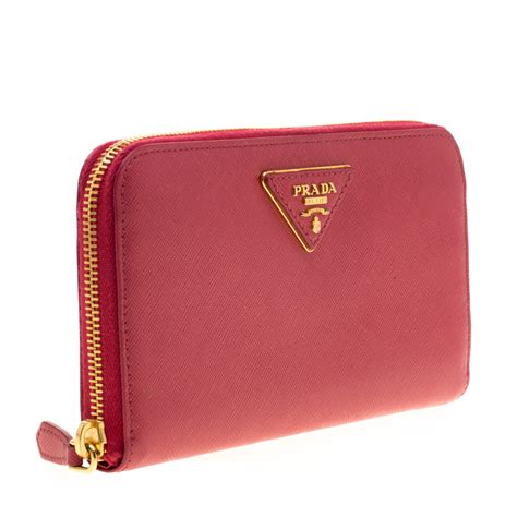 prada mid size wallet|prada zipper wallet.